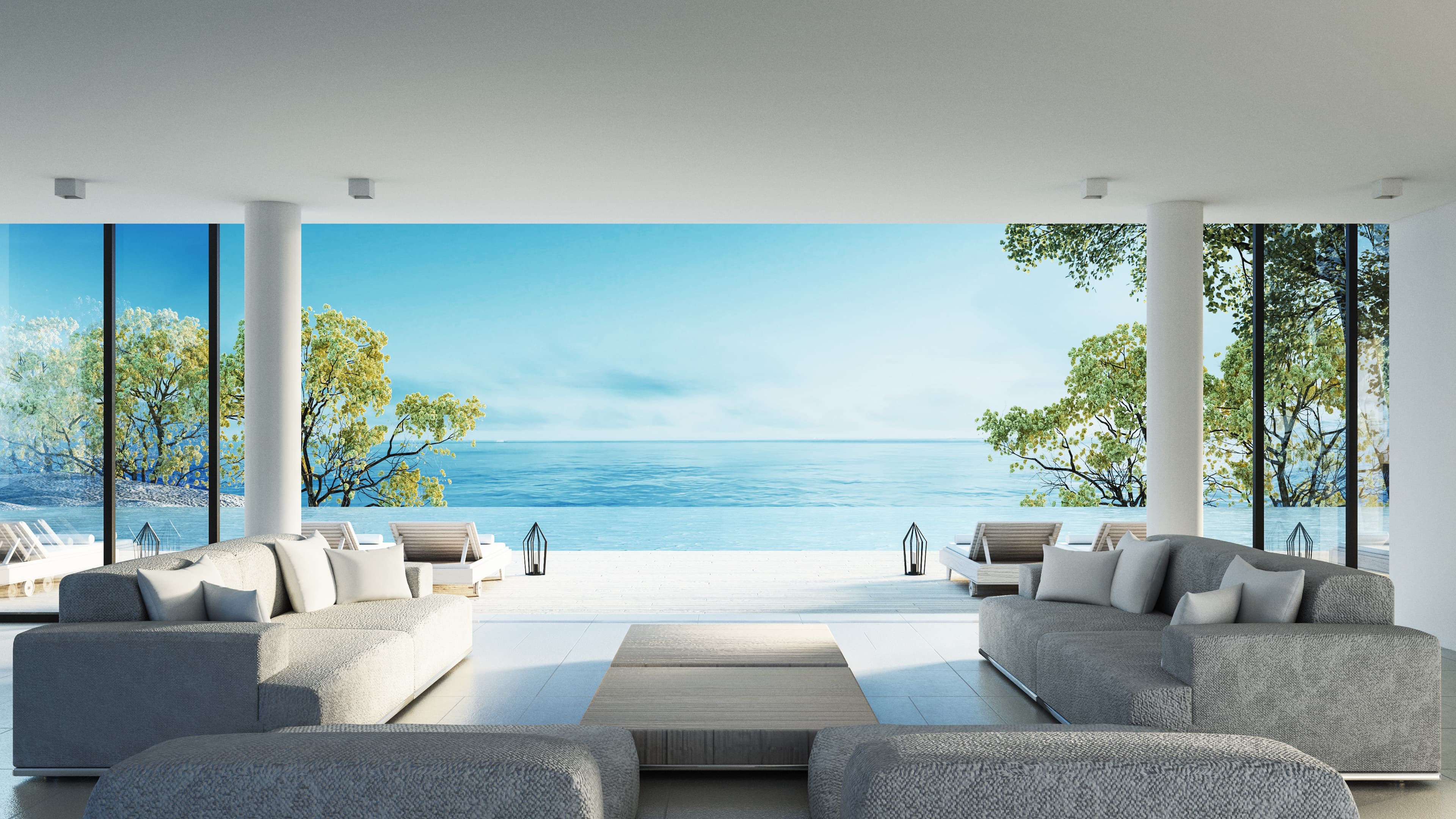 Luxury Mauritius villa interior